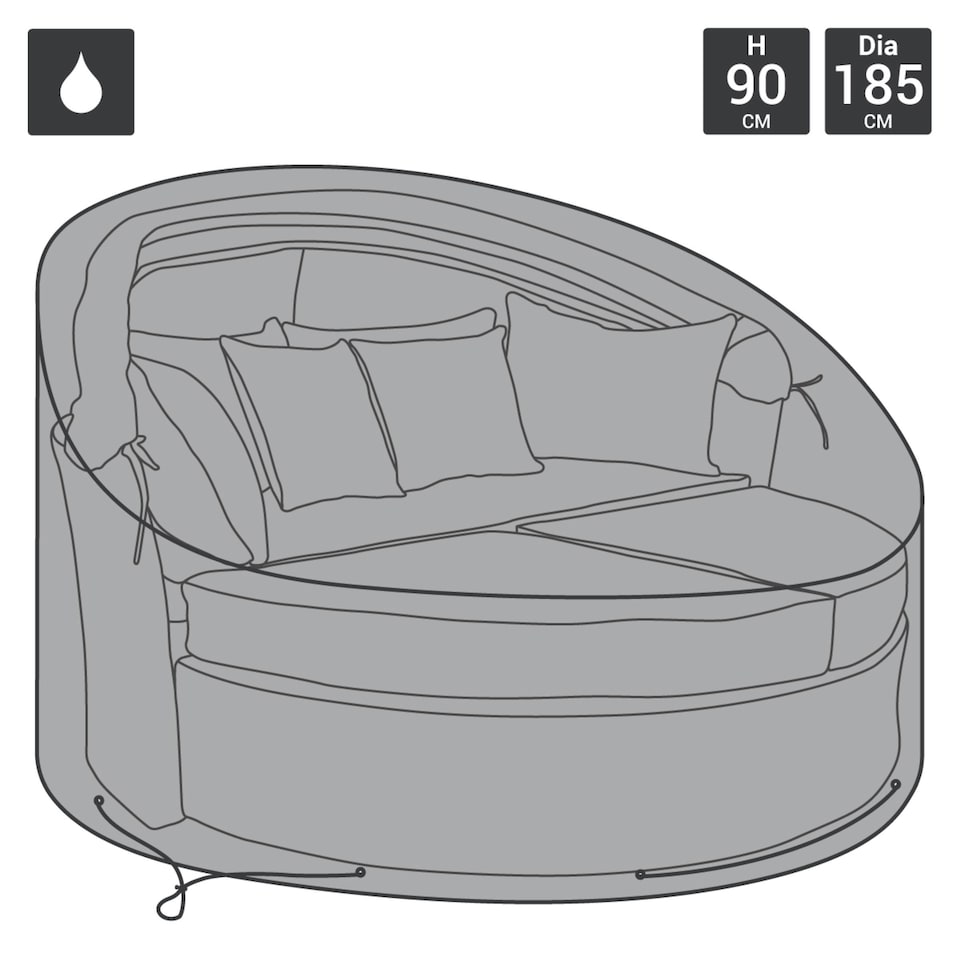 image 1 of Charles Bentley Deluxe Rattan Day Bed Cover