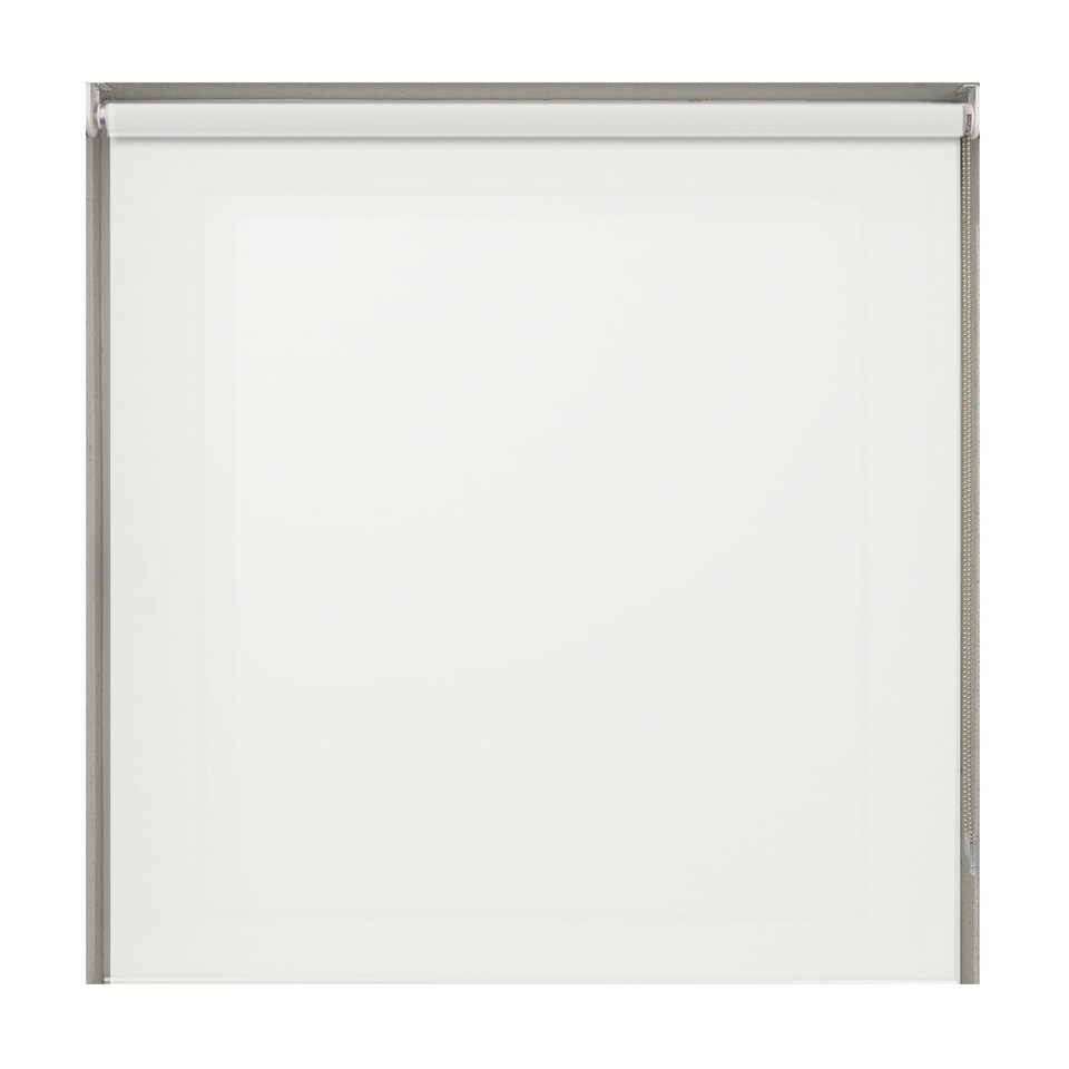 image 1 of 210cm White Plain Straight Edge Daylight Roller Blind | White | White