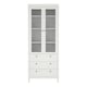 image 2 of Madrid China Cabinet 2 Glass Doors with 3 Drawers in White