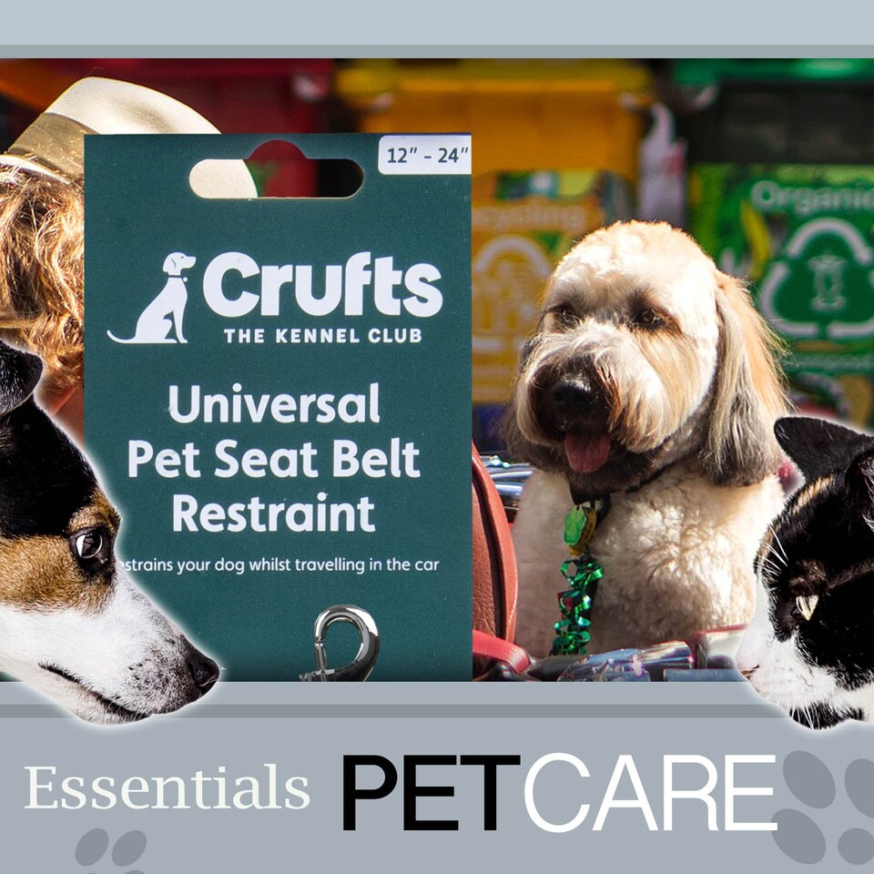 image 1 of Crufts Universal Pet Seat Belt Travel Restraint - 3 Buckle Types
