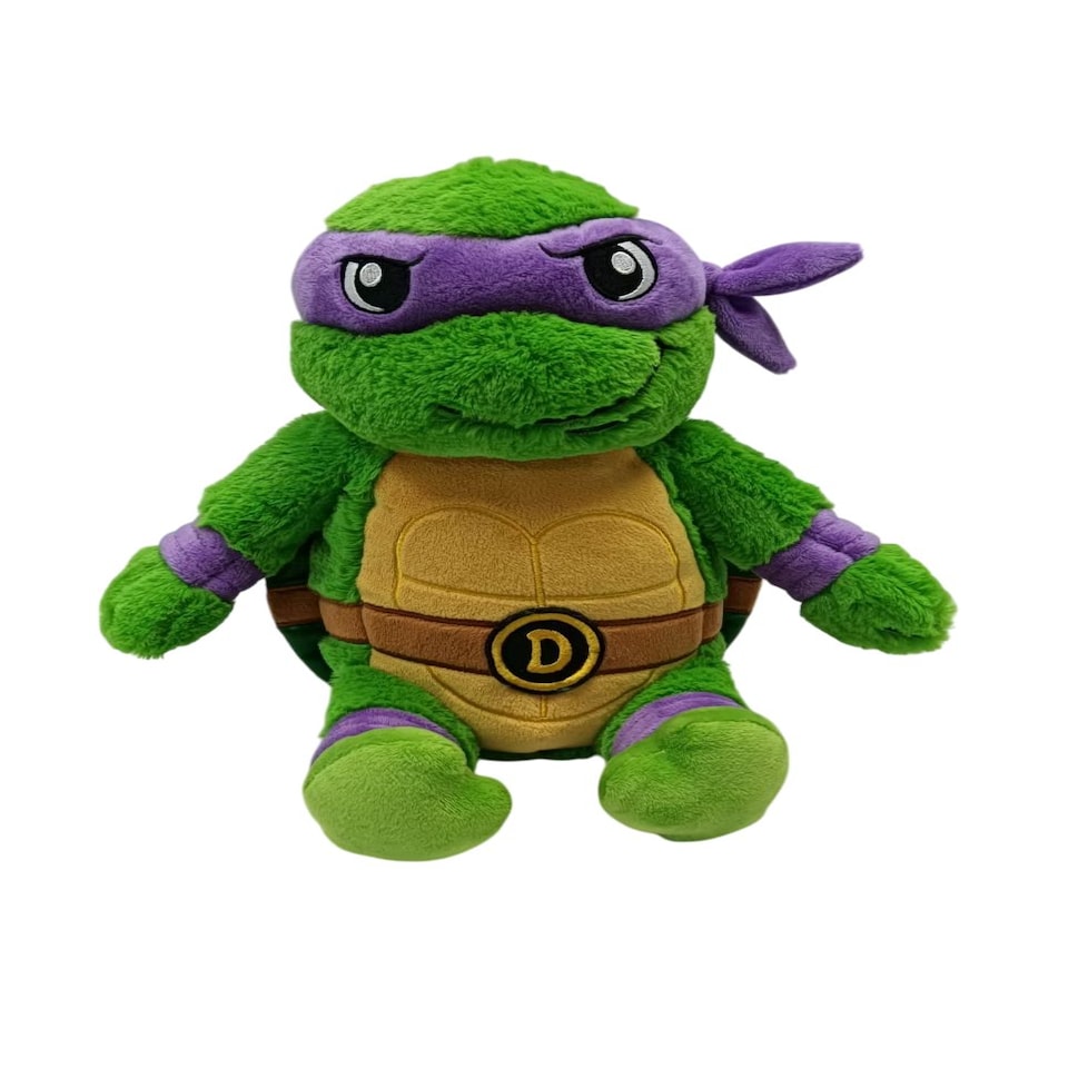 image 1 of Warmies Plush Donatello from Teenage Mutant Ninja Turtles, Microwavable Toy, Heatable Weighted Plushie for Kids and Adults, Stuffed Cuddly Toy, Gently Scented with French Lavender - Purple