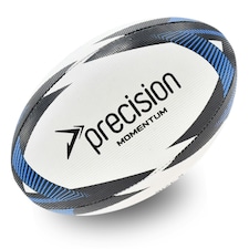 Precision Momentum Rugby Training Ball - 3 - White/Black/Blue - Precision - PRR002103 White