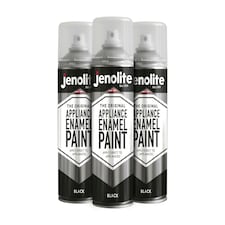Jenolite Appliance Enamel Paint - Black - 400ml - 3-Pack