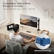 image 2 of VonHaus Height Adjustable Single Monitor Mount for 13-32" Screens
