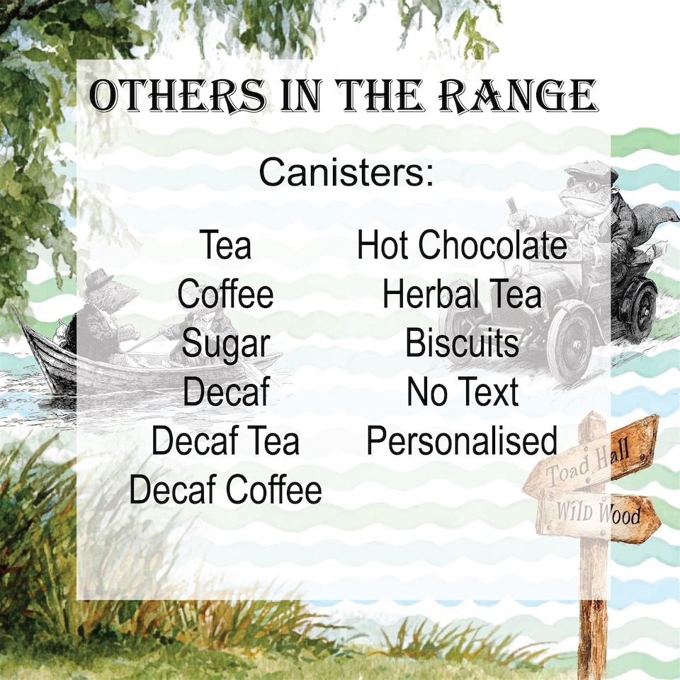 image 1 of Wind in the Willows Large Coffee Canister