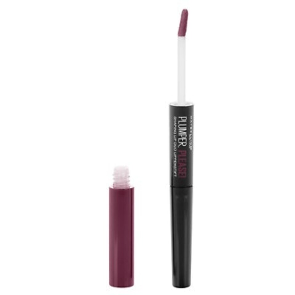 image 1 of Maybelline Plumper Please Duo Lip Gloss + Liner 240 Stunner N/A