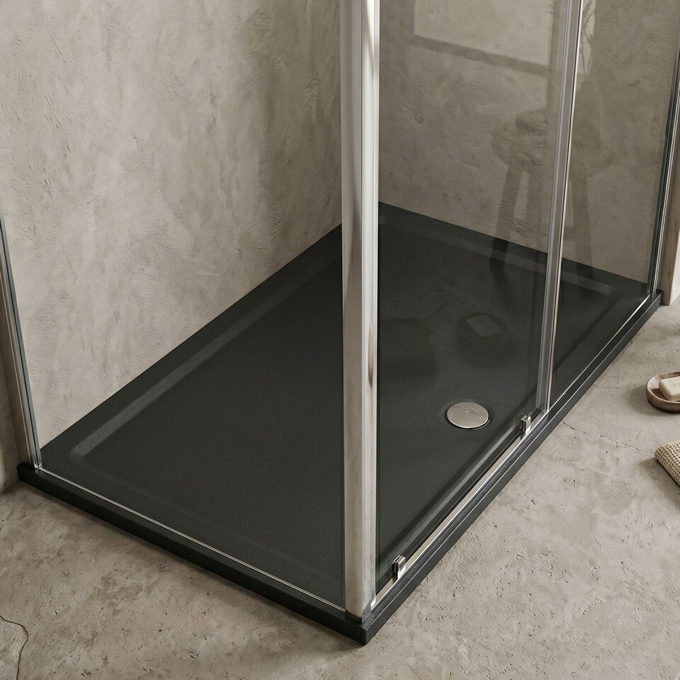 image 1 of Balterley Premium Rectangular Shower Tray | Grey | Grey Slate | 1
