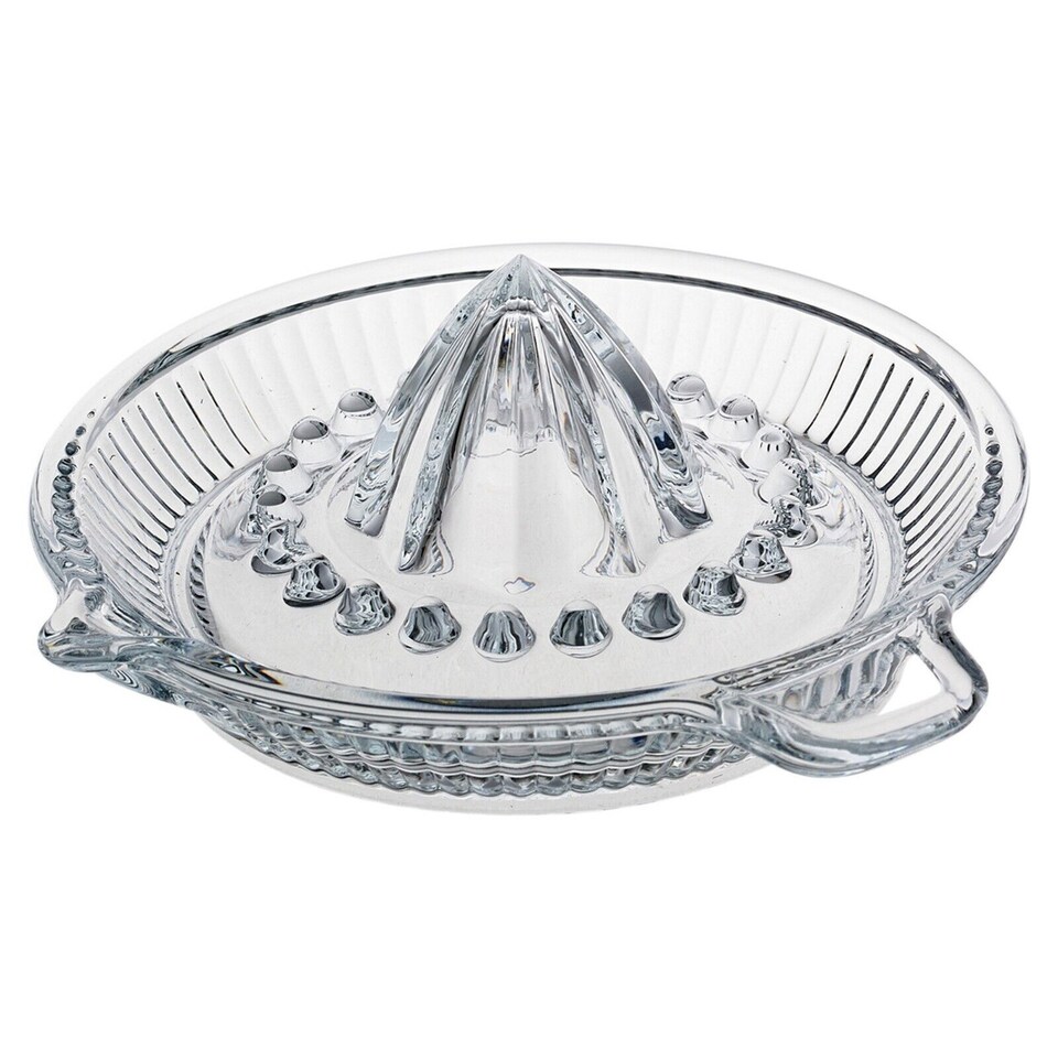 Glass Citrus Juicer Squeezer with Handle and Pour Spout | Clear | 1