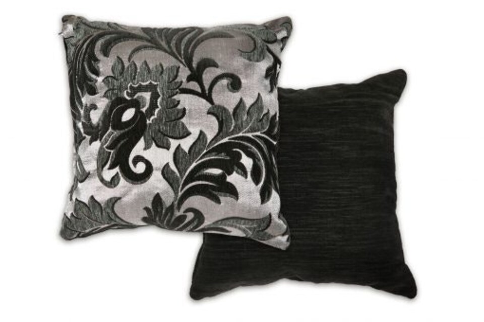 image 1 of Swirls Cushion Cover Black | Black | Black