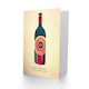image 2 of Lovely Sib Red White Wine Lover Bottle Non Binary Birthday Card