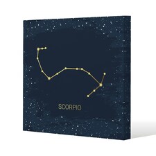 Gold scorpio (canvas) 90 x 90 x 4cm