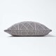 image 2 of Homescapes Grey Diamond Cable Knit Cushion Cover - 45 x 45 cm | Grey | Grey | 1