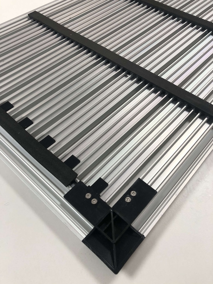 image 1 of Nicoman Aluminium Door Mat with Carpet Inserts