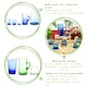 image 2 of Nicola Spring 12 Piece Merzouga Recycled Glassware Set - Blue - Highball Glasses Tumbler Glasses Drinking Glasses Blue