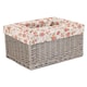 image 2 of Wicker Antique Wash Garden Rose Willow Storage Baskets Set of 4 | Multi | Garden Rose | Not provided