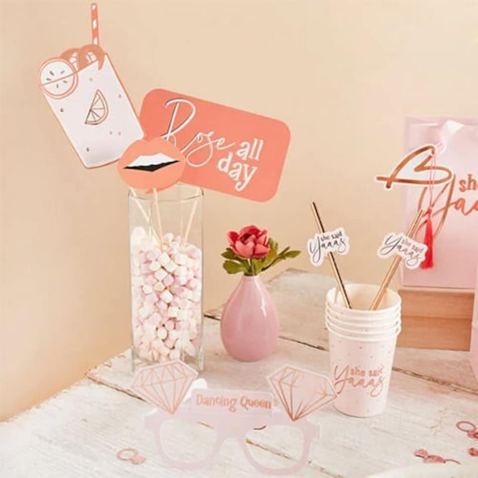 image 1 of She Said Yaaas Hen Party Photo Booth Props - Pack of 10