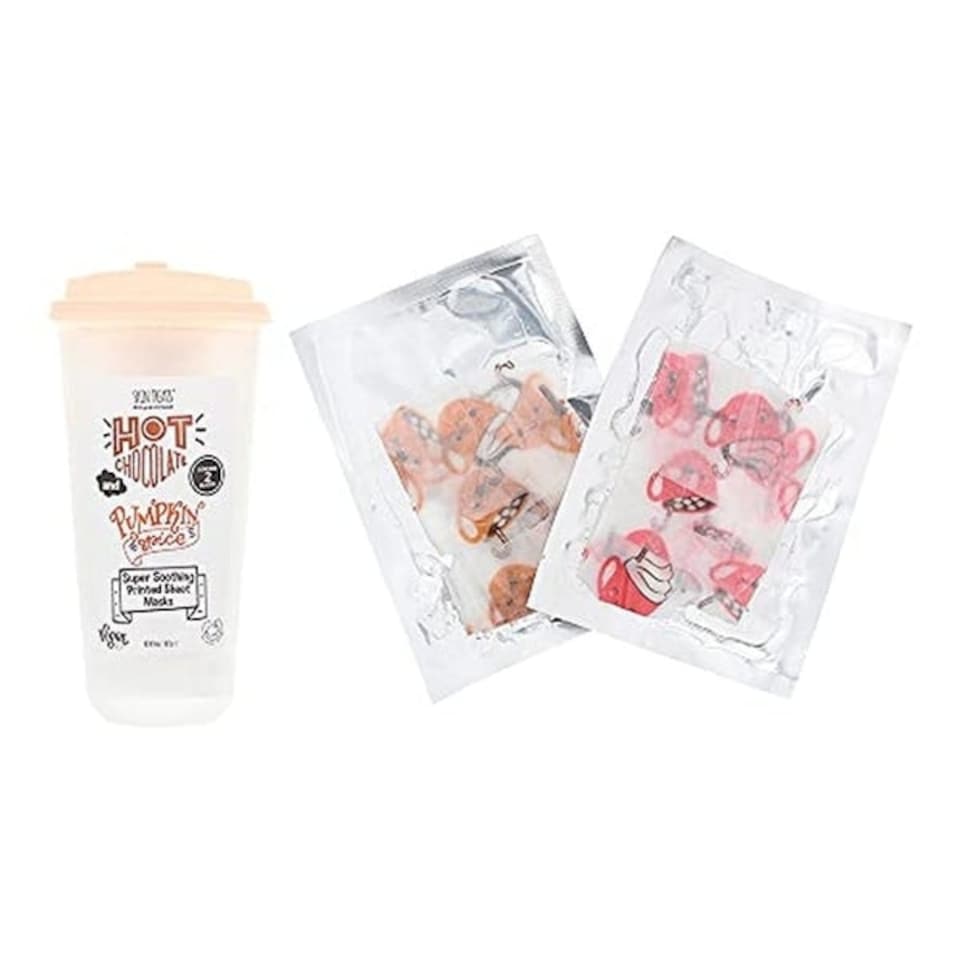 image 1 of Skin Treats Gift Set Printed Mask + Cup