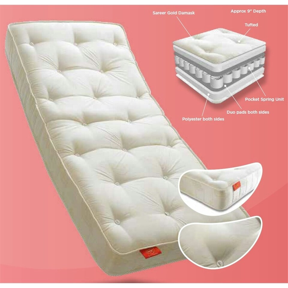 image 1 of 4ft 6" Double Pocket Sprung Mattress - (135cm)