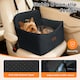 image 6 of Skylos Pet Booster Dog Car Seat Travel Carrier Bed Bag Basket Puppy | Black | Black
