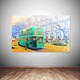 image 3 of London Bus Green (Canvas Print) 36" x 24"