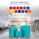 image 3 of Flight Knight Suitcase Sets 3 Piece, Large Suitcase, Extra Large Suitcase, easyJet Cabin Bag 45x36x20cm Underseat Carry On, 100+ Airlines Approved - BA, Ryanair Blue | Aqua/Tan | Large