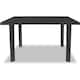image 3 of Large Summer Weather Proof Plastic Rectangle Table Garden Patio Dining Furniture | Black | Anthracite