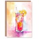 image 1 of Rum Punch Cocktail Glass Vibrant Fruit Slice Birthday Him Her Card