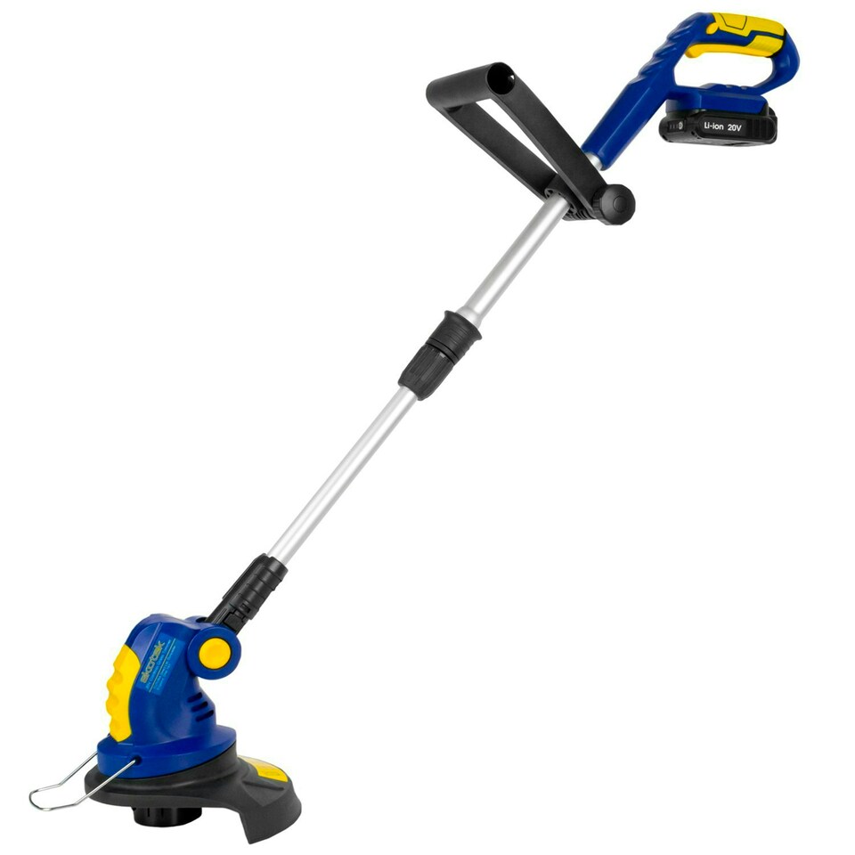 image 1 of Skotek 20V Cordless Strimmer,1 Spool, 1 Battery & 1 Charger | Blue | Blue | 1