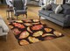 image 2 of Autumn Leaves on Black (Rug) | Orange | L