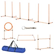 PawHut Pet Agility Training Equipment Dog Jump Hurdle Bar Obedience Training Set