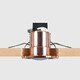 image 1 of ValueLights Pack of 4 - Fire Rated Copper Effect GU10 Recessed Ceiling Downlight/Spotlights With 5w LED Bulbs 6500K Cool White