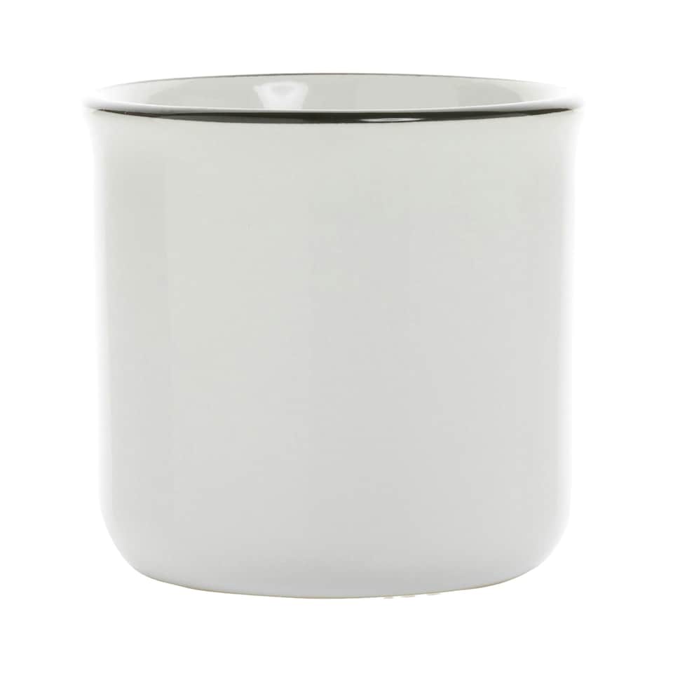image 1 of XD Collection Vintage Ceramic 280ml Mug - White - One Size