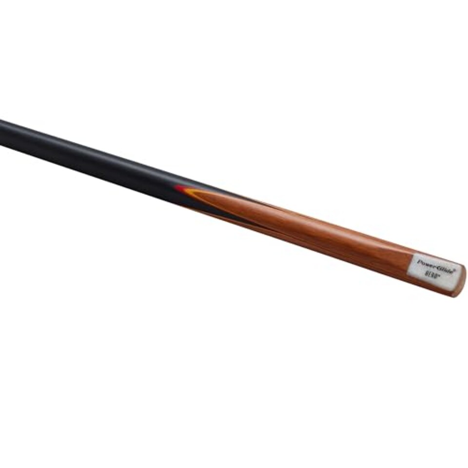image 1 of Powerglide One 2-Piece Snooker Cue Stick | Aero | Ash Wood Shaft With Rosewood Butt And Coloured Veneers | Brass Joint | Full Size 57" | 9.5 mm Tip