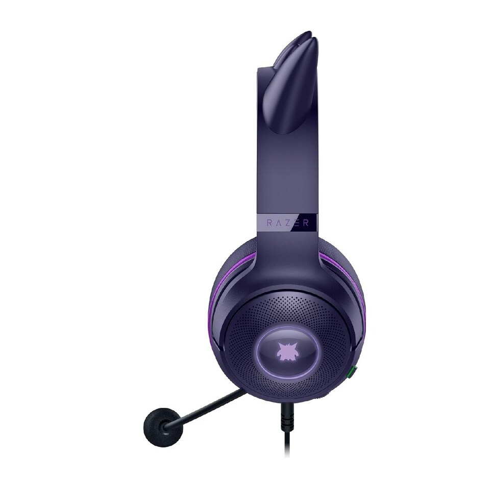 image 1 of Razer Kraken Kitty V2 Pokemon Gengar Ed. USB Gaming Headset Purple