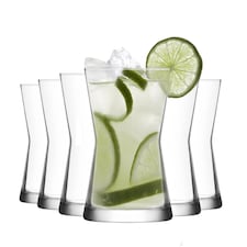 LAV Derin Highball Glasses - 350ml - Clear - Pack of 6 | Clear | Clear