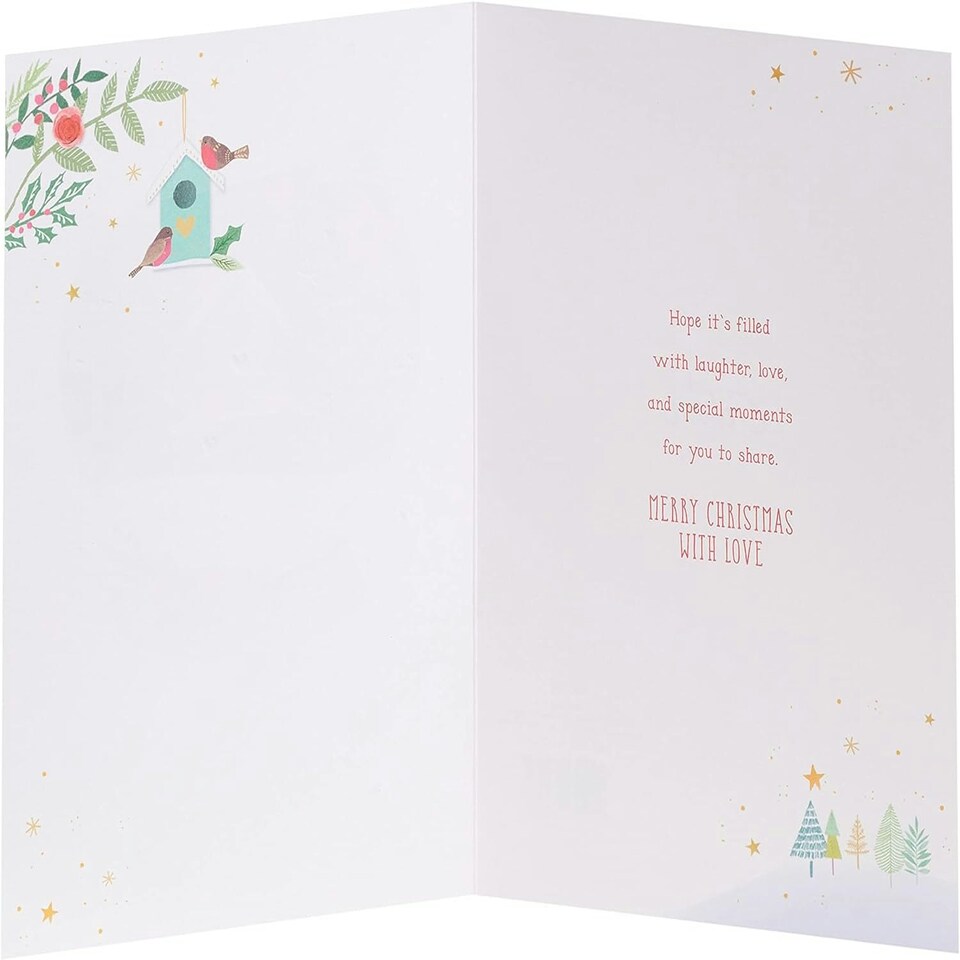 image 1 of Granddaughter & ... Multi Caption Christmas Card & Stick On Captions