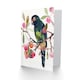 image 2 of Greeting Card Parrot Perched on Fruit Tree Branch Watercolour Birthday