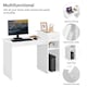 image 4 of Yaheetech Computer Desk Laptop Table w/Drawer & Shelves | White