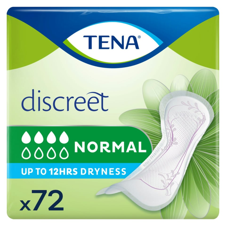 image 1 of TENA Discreet Normal Incontinence Pads 72 Pack