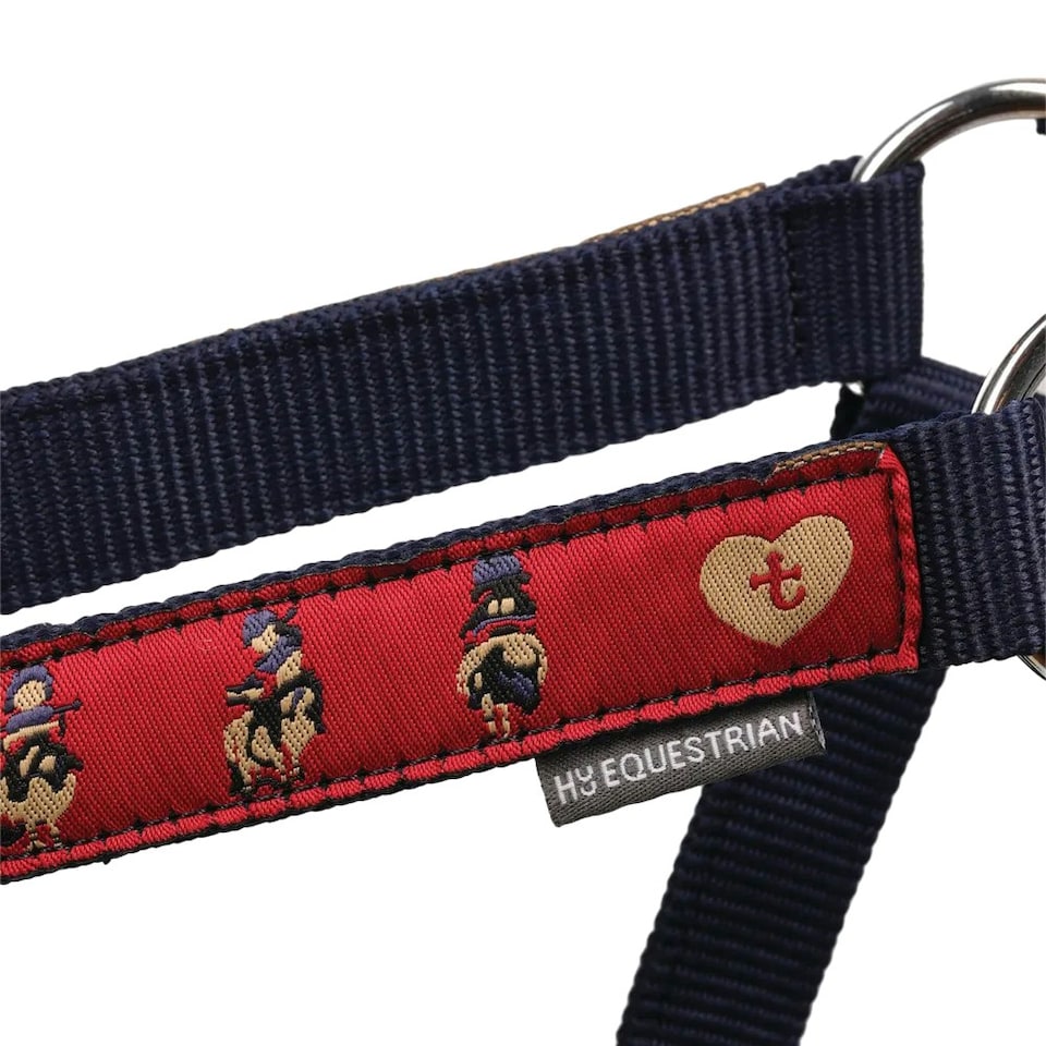 image 1 of Hy Thelwell Collection Balancing Act Head Collar & Lead Rope - Red/Navy - Full