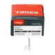 image 3 of Timco - Round Cable Clips - White (Size To fit 6.0mm - 100 Pieces)