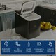 image 4 of HOMCOM Ice Maker 12kg/24H Production with Scoop Basket for Home Office Black