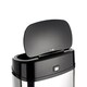image 2 of Dihl 68L Onyx Chrome with Black Lid Stainless Steel Auto Touchless Hands-free Sensor Kitchen Waste Dust Bin Automatic Motor