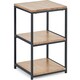 image 1 of Classic Sonoma Oak Tall Narrow Side Table Brown