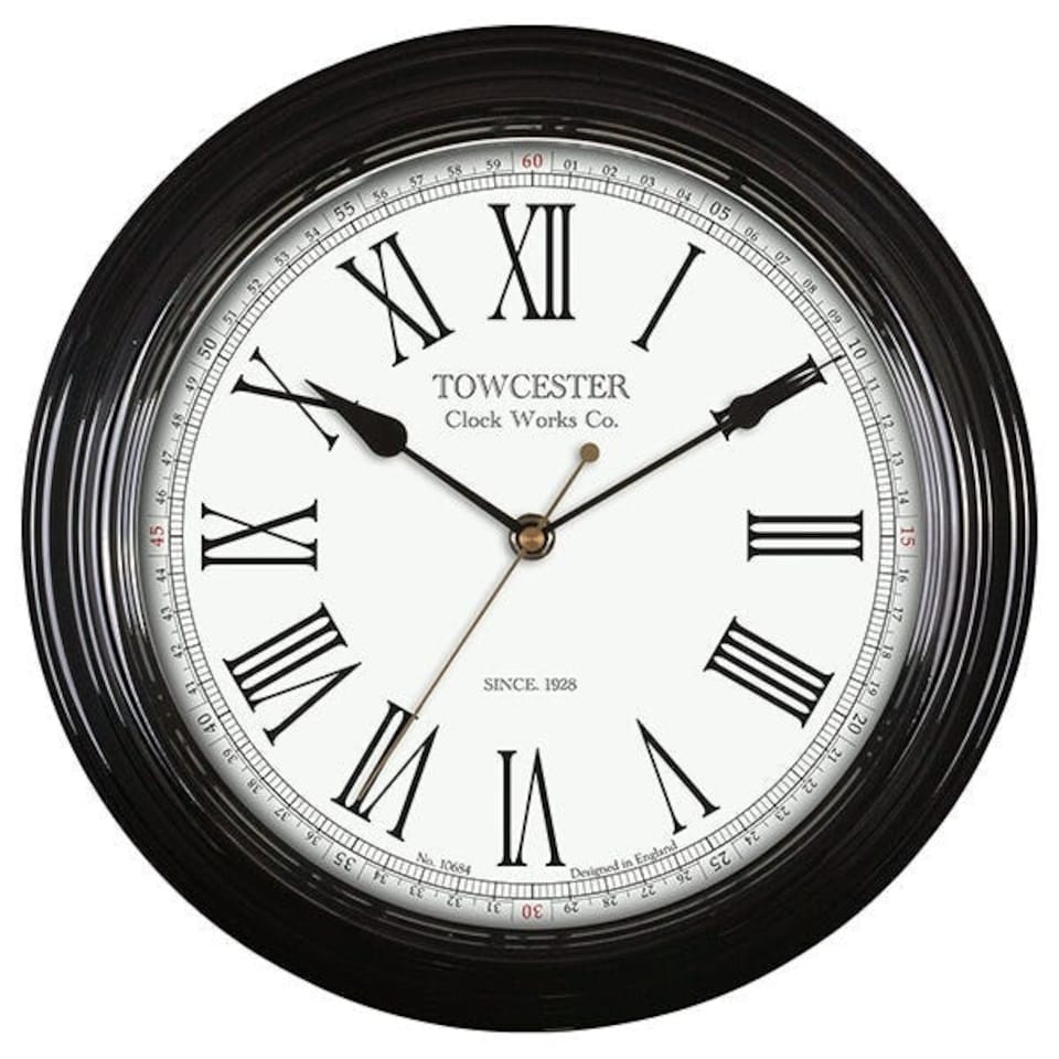 image 1 of Acctim Redbourn Wall Clock Black