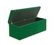 image 5 of 120cm Safar Large Striped Storage Ottoman Box, Forest Green Plush Velvet Upholstered Deep Storage Ottoman End of Bed Bench