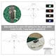 image 3 of Outsunny Garden Parasol Outdoor Tilt Sun Umbrella LED Light Off-white