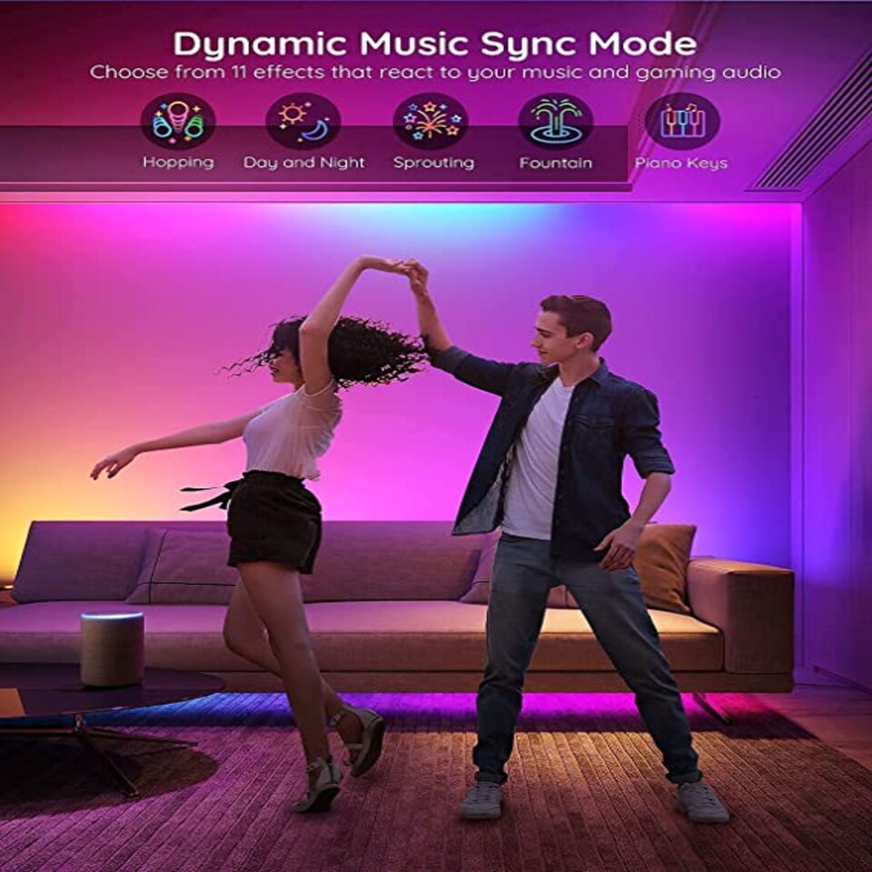 image 1 of Govee Basic Wi-Fi + Bluetooth LED Strip Lights (10 Meter)