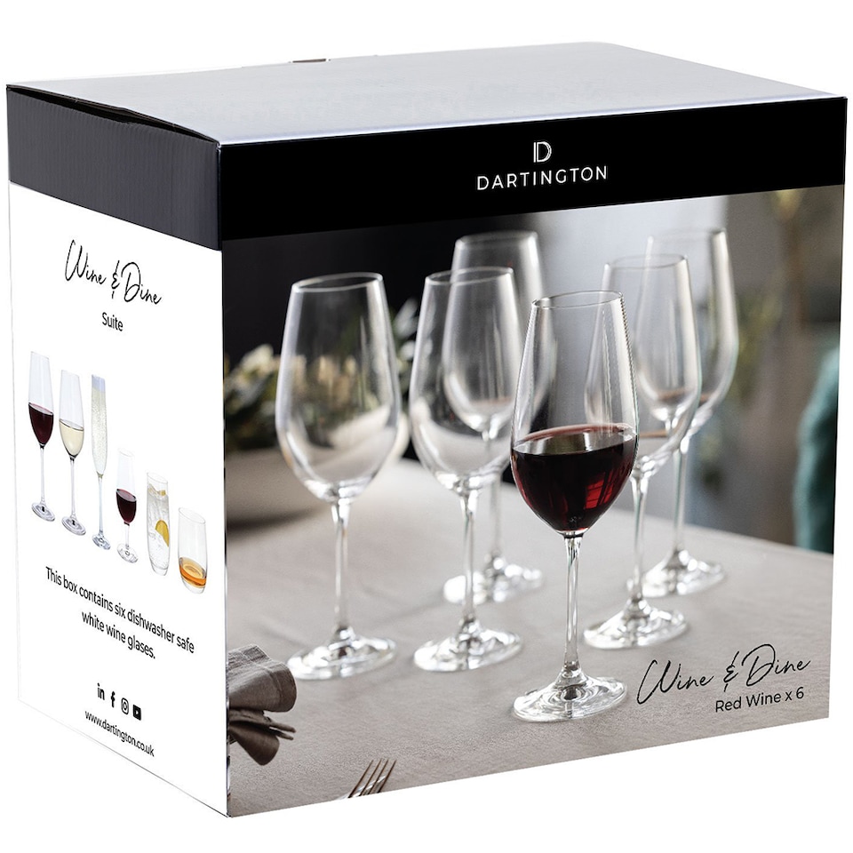 image 1 of Dartington Wine & Dine Red Wine Glasses Set Of 6