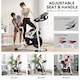 image 6 of HOMCOM 8kg Flywheel Exercise Bike with Adjustable Height, Resistance, White